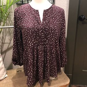 Flowy Burgundy Blouse